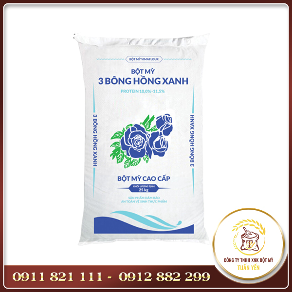 Bột mỳ 3 Hoa Hồng Xanh